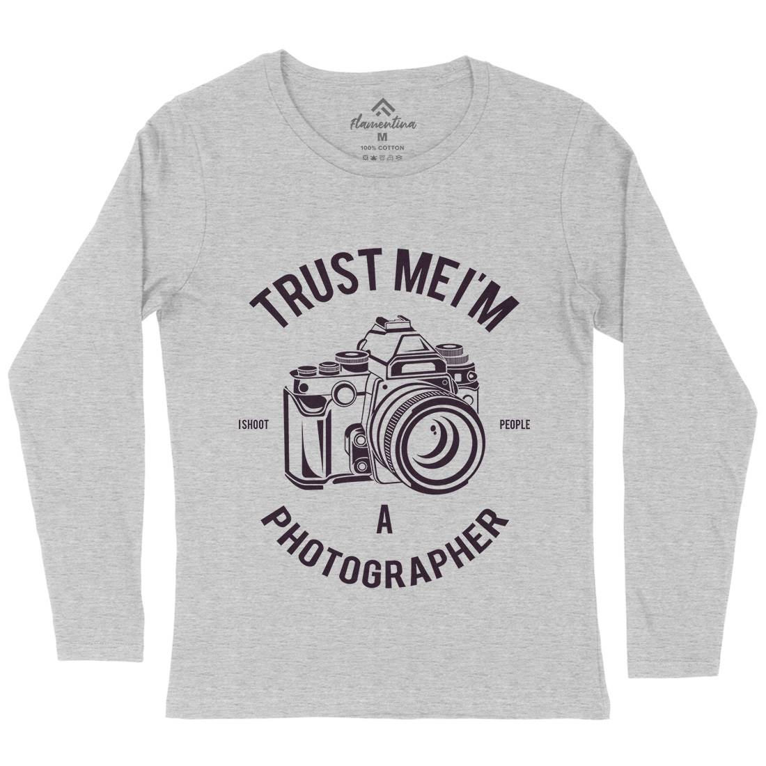 Photographer Womens Long Sleeve T-Shirt Media A110