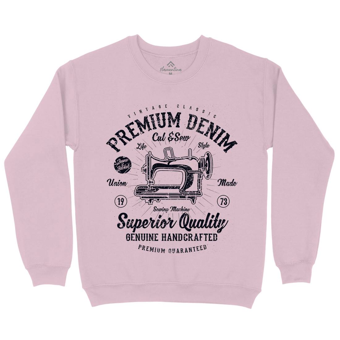 Premium Sewing Machine Kids Crew Neck Sweatshirt Work A111