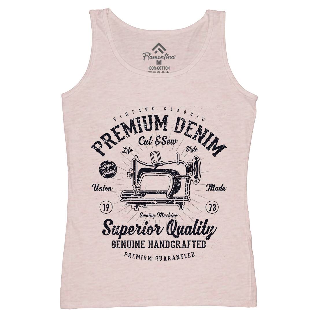 Premium Sewing Machine Womens Organic Tank Top Vest Work A111