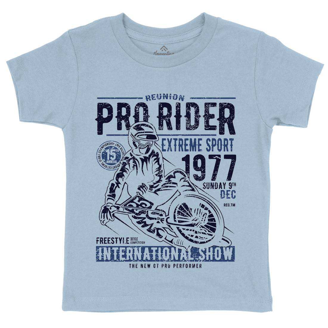 Pro Rider Kids Organic Crew Neck T-Shirt Bikes A112