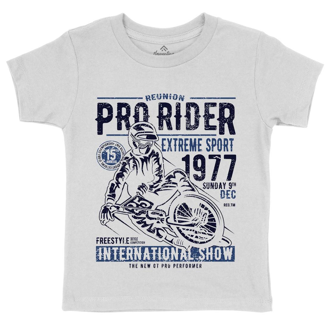 Pro Rider Kids Organic Crew Neck T-Shirt Bikes A112