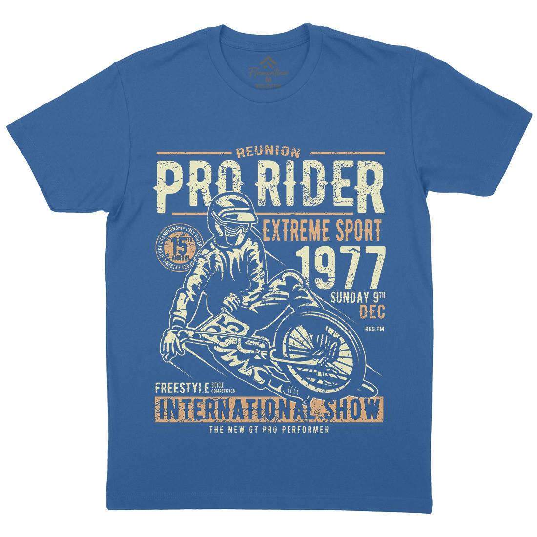 Pro Rider Mens Crew Neck T-Shirt Bikes A112