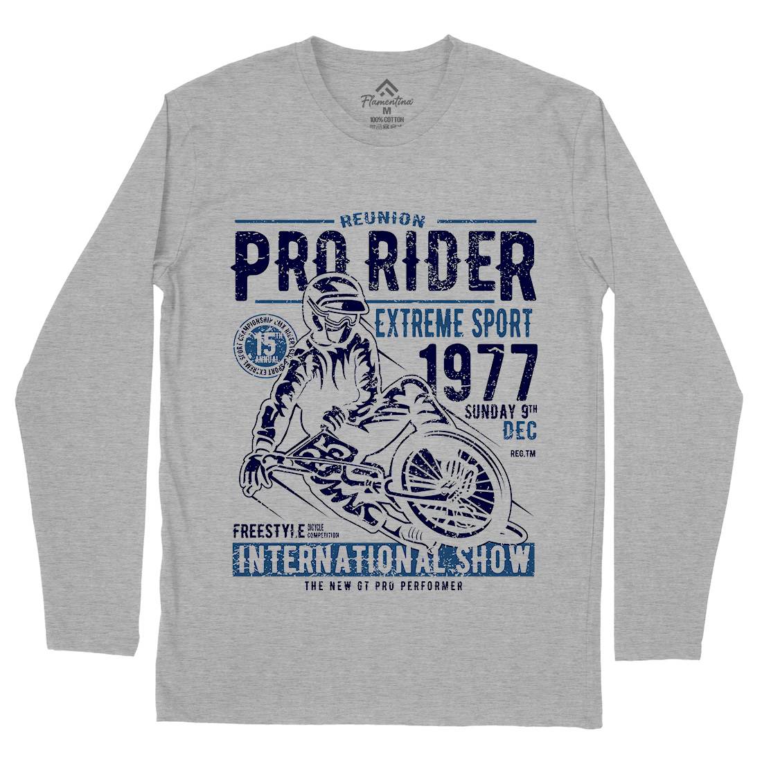 Pro Rider Mens Long Sleeve T-Shirt Bikes A112