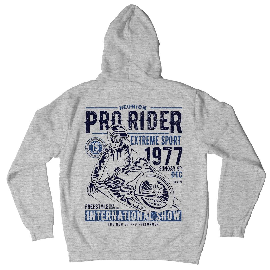 Pro Rider Mens Hoodie With Pocket Bikes A112