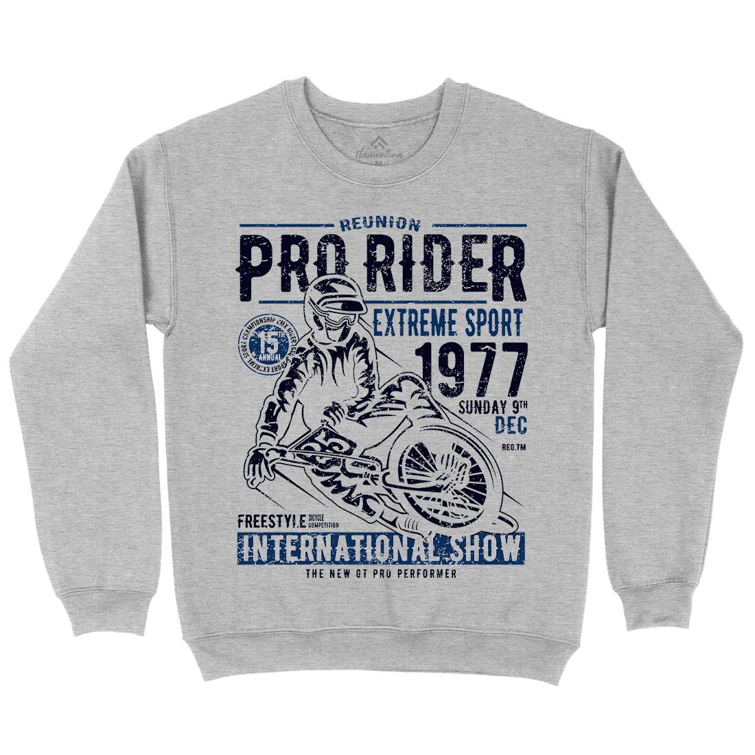 Pro Rider Mens Crew Neck Sweatshirt Bikes A112