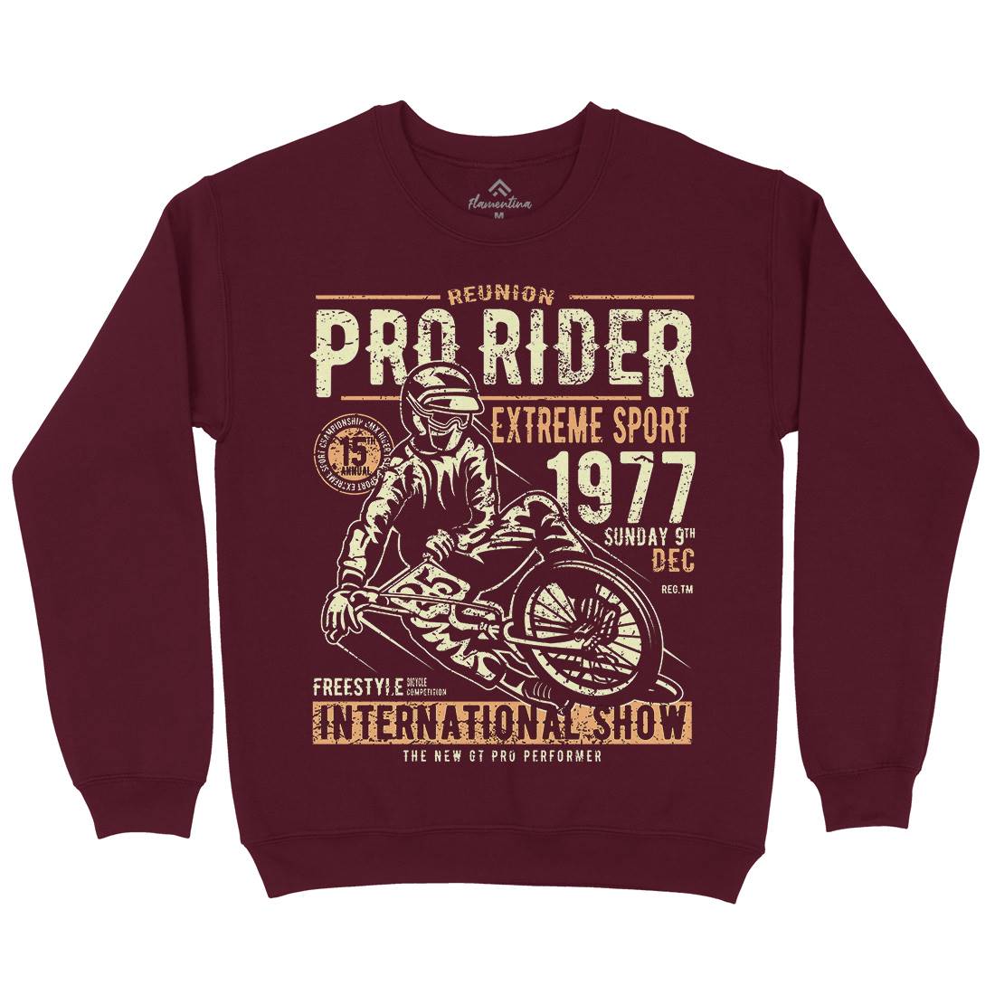 Pro Rider Mens Crew Neck Sweatshirt Bikes A112
