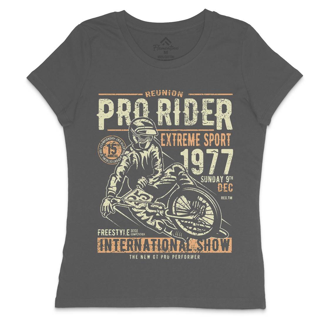 Pro Rider Womens Crew Neck T-Shirt Bikes A112