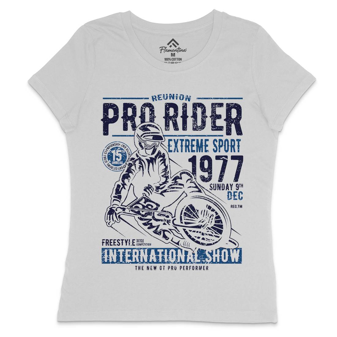 Pro Rider Womens Crew Neck T-Shirt Bikes A112