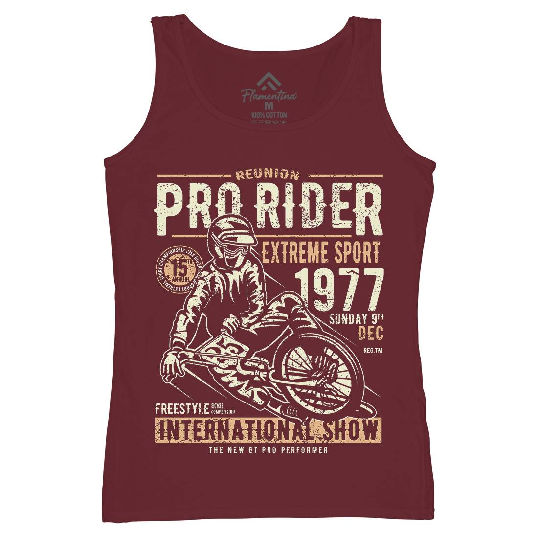 Pro Rider Womens Organic Tank Top Vest Bikes A112