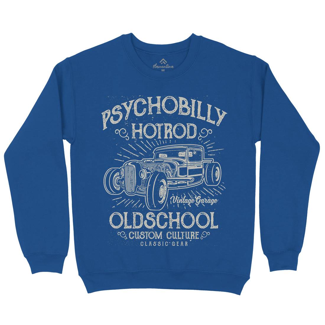 Psychobilly Hotrod Kids Crew Neck Sweatshirt Cars A113