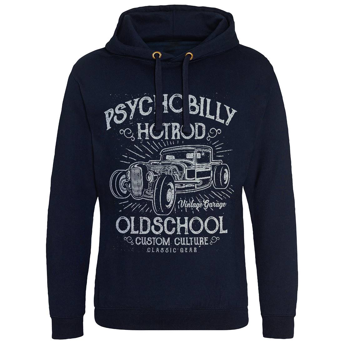 Psychobilly Hotrod Mens Hoodie Without Pocket Cars A113