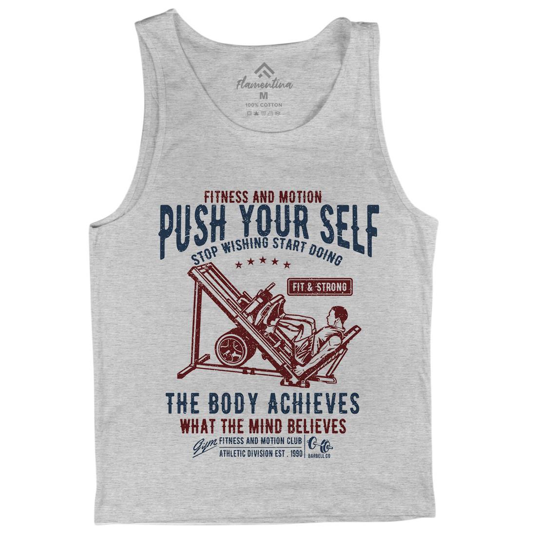 Push Yourself Mens Tank Top Vest Gym A114