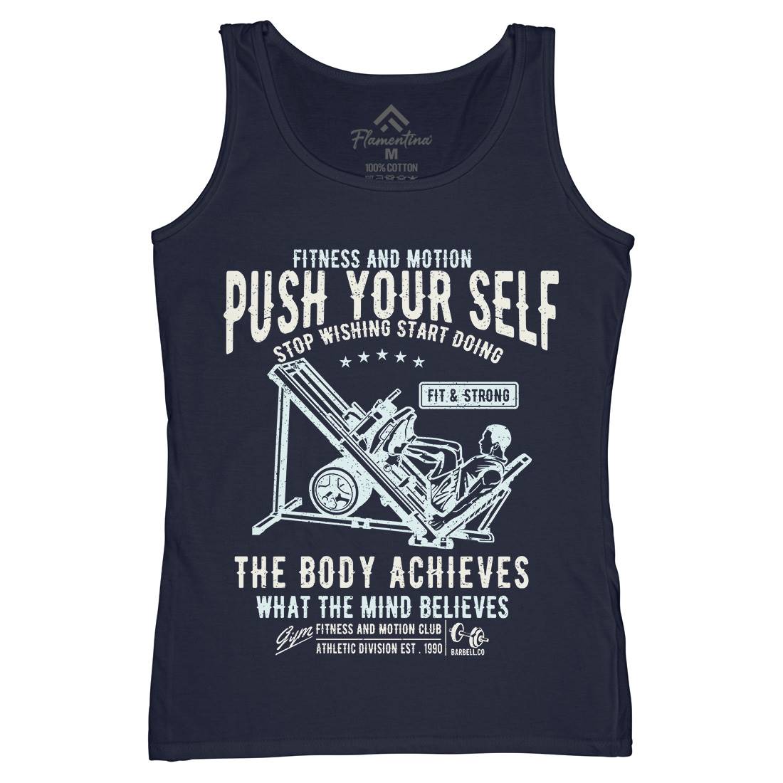 Push Yourself Womens Organic Tank Top Vest Gym A114
