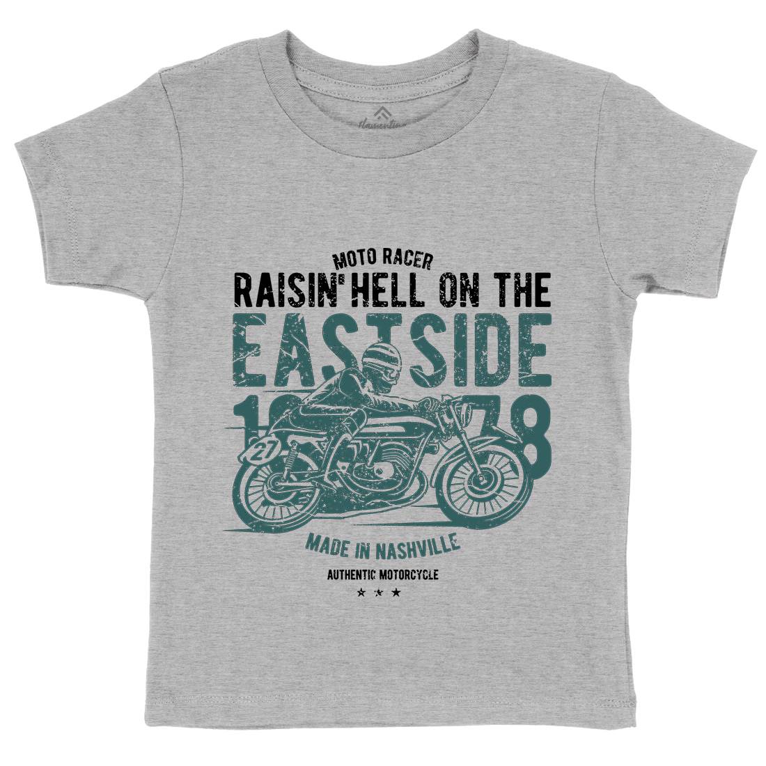 Raisin&#39; Hell Kids Crew Neck T-Shirt Motorcycles A115