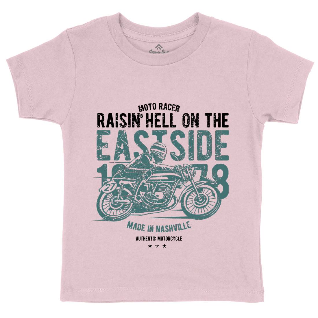 Raisin&#39; Hell Kids Crew Neck T-Shirt Motorcycles A115