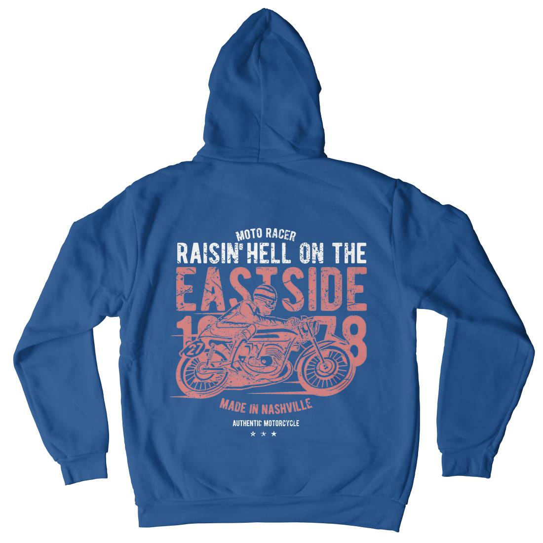 Raisin&#39; Hell Mens Hoodie With Pocket Motorcycles A115