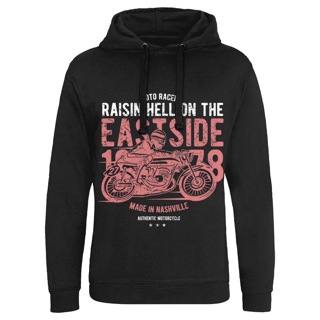 Raisin&#39; Hell Mens Hoodie Without Pocket Motorcycles A115