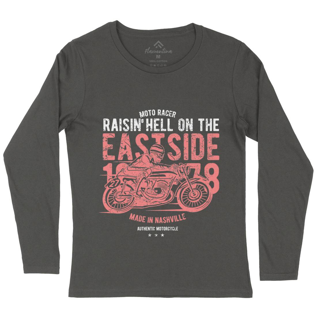 Raisin&#39; Hell Womens Long Sleeve T-Shirt Motorcycles A115