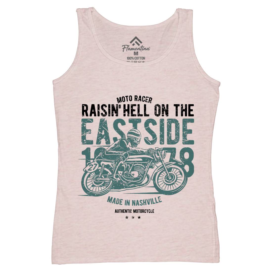 Raisin&#39; Hell Womens Organic Tank Top Vest Motorcycles A115