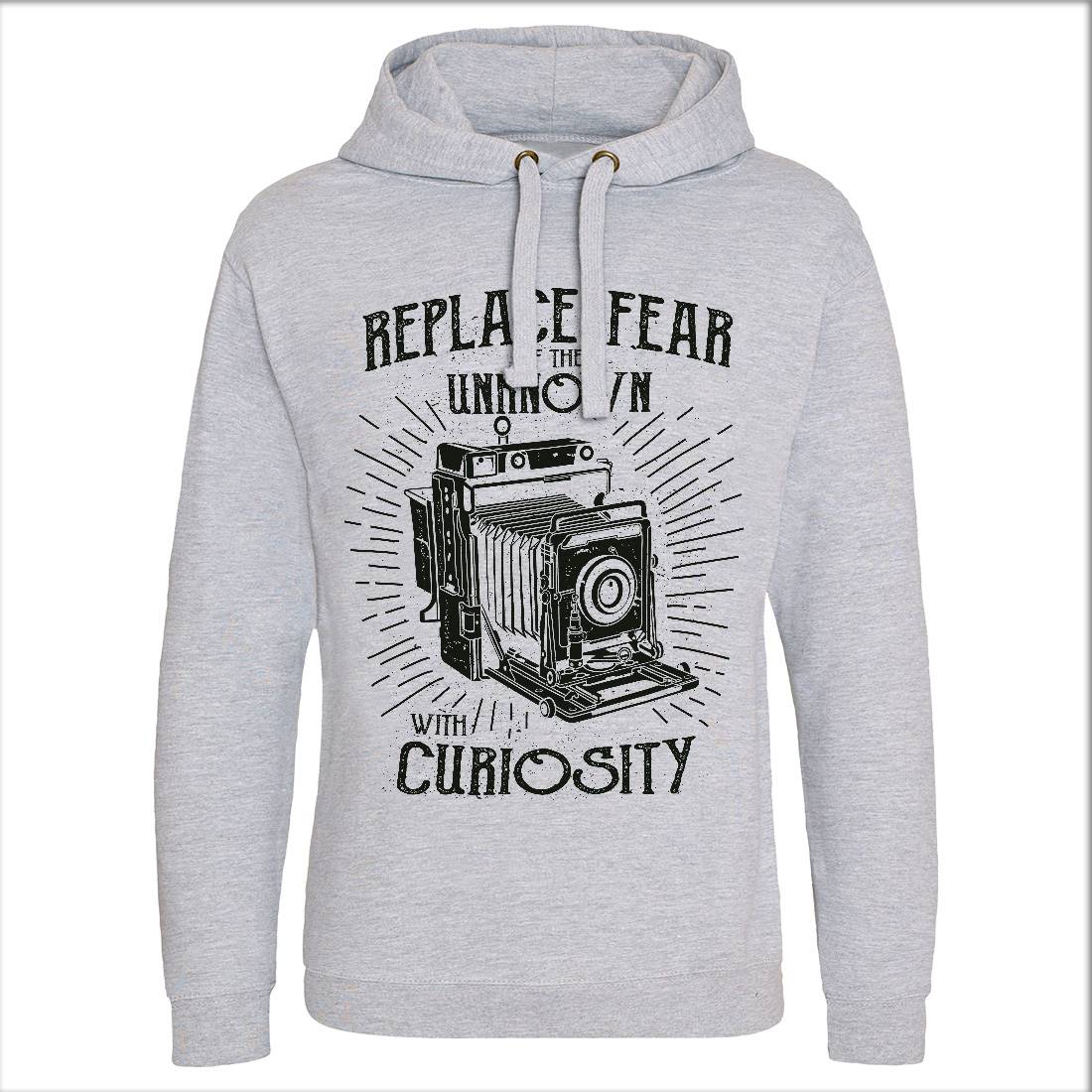Replace Fear Mens Hoodie Without Pocket Media A116