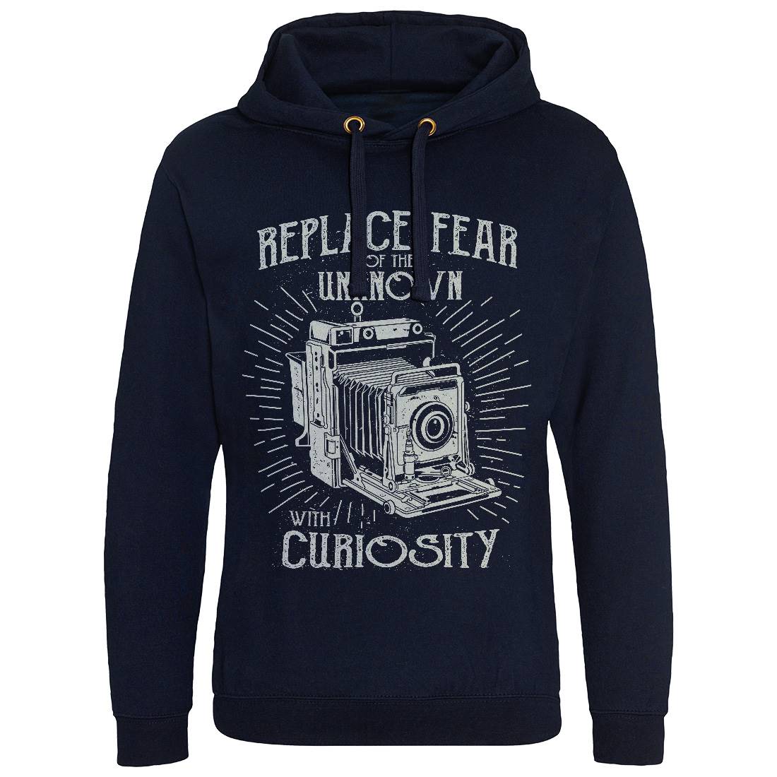 Replace Fear Mens Hoodie Without Pocket Media A116