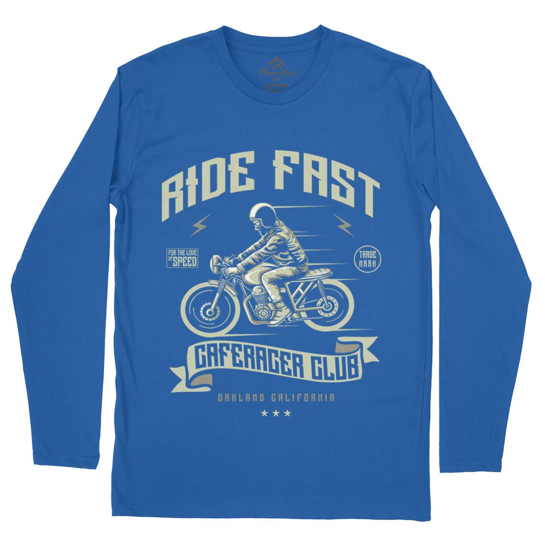 Ride Fast Mens Long Sleeve T-Shirt Motorcycles A117