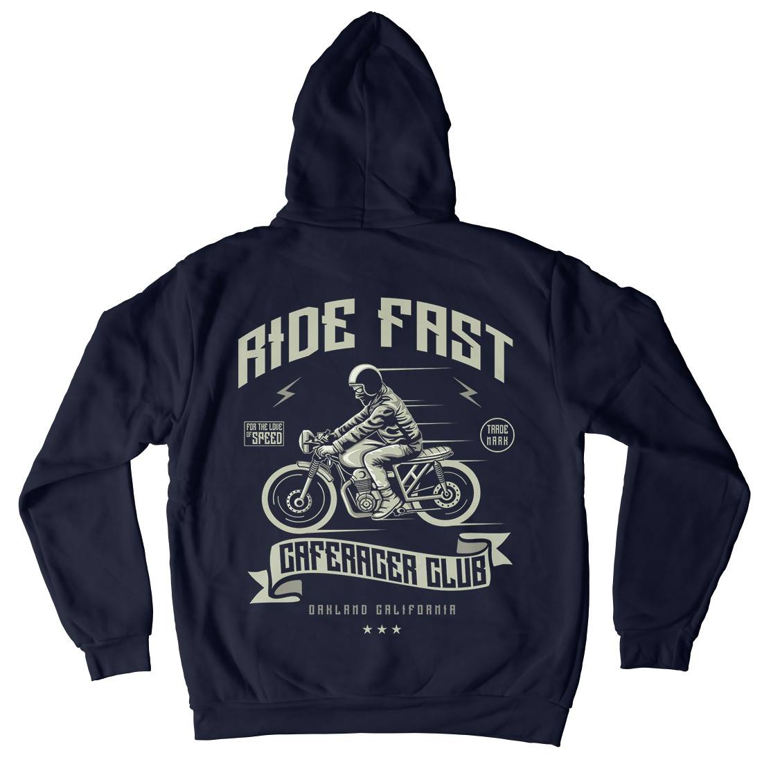 Ride Fast Kids Crew Neck Hoodie Motorcycles A117