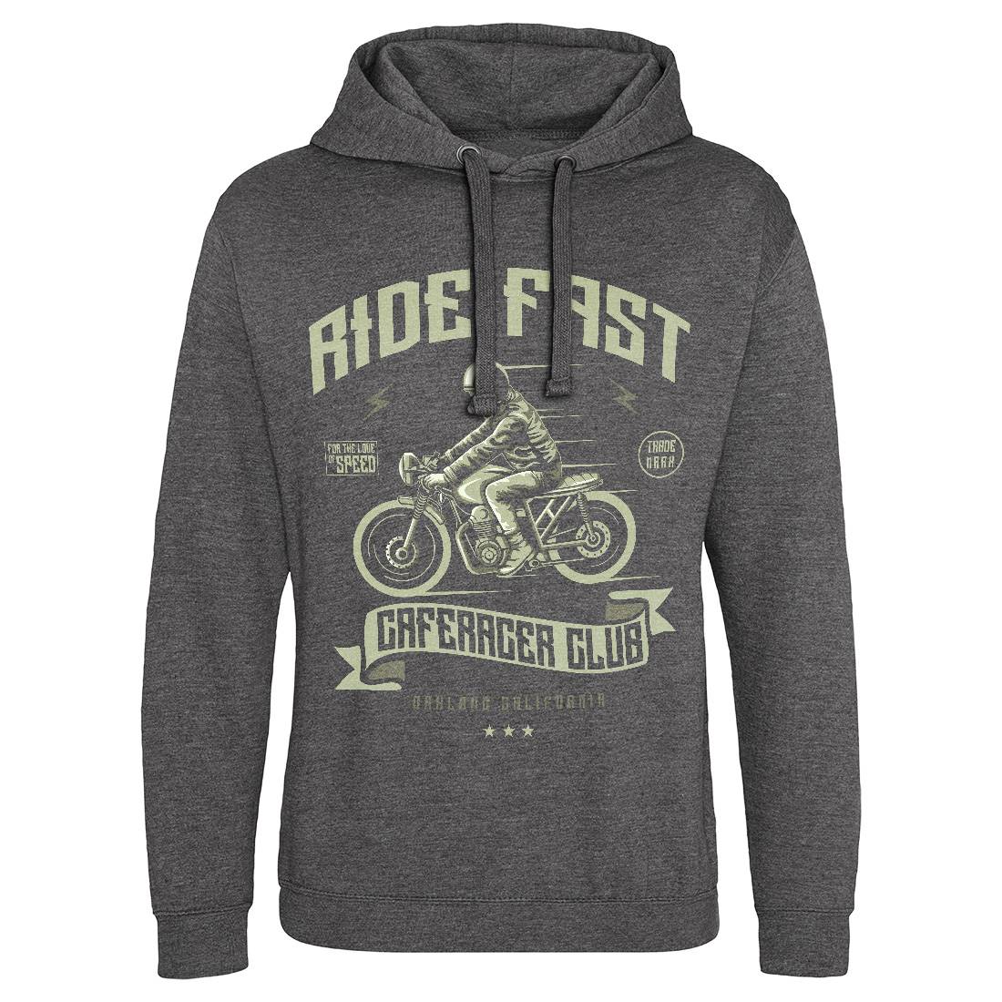 Ride Fast Mens Hoodie Without Pocket Motorcycles A117