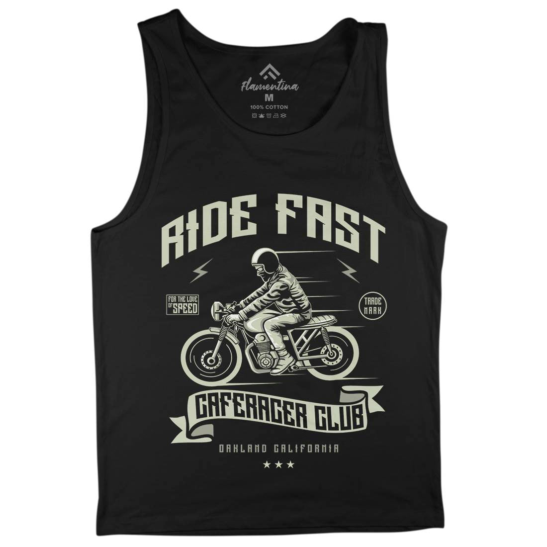 Ride Fast Mens Tank Top Vest Motorcycles A117