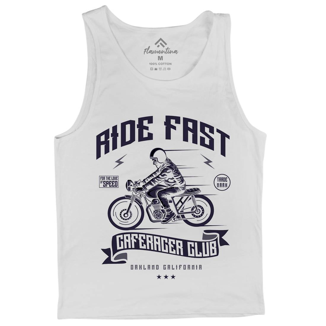Ride Fast Mens Tank Top Vest Motorcycles A117