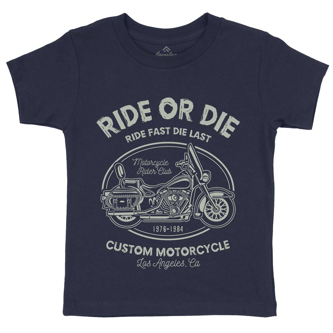 Ride Or Die Kids Crew Neck T-Shirt Motorcycles A118
