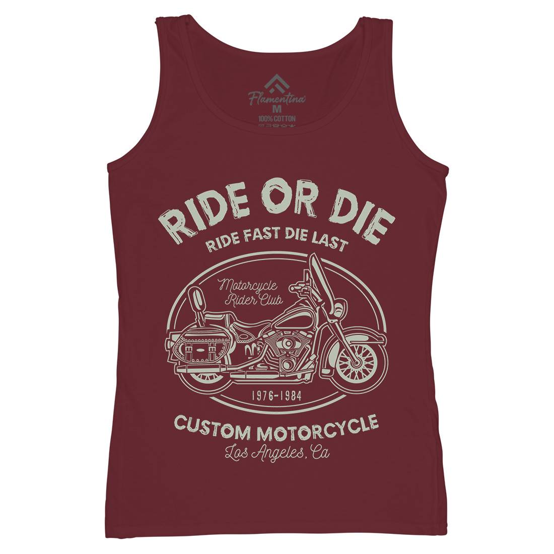 Ride Or Die Womens Organic Tank Top Vest Motorcycles A118