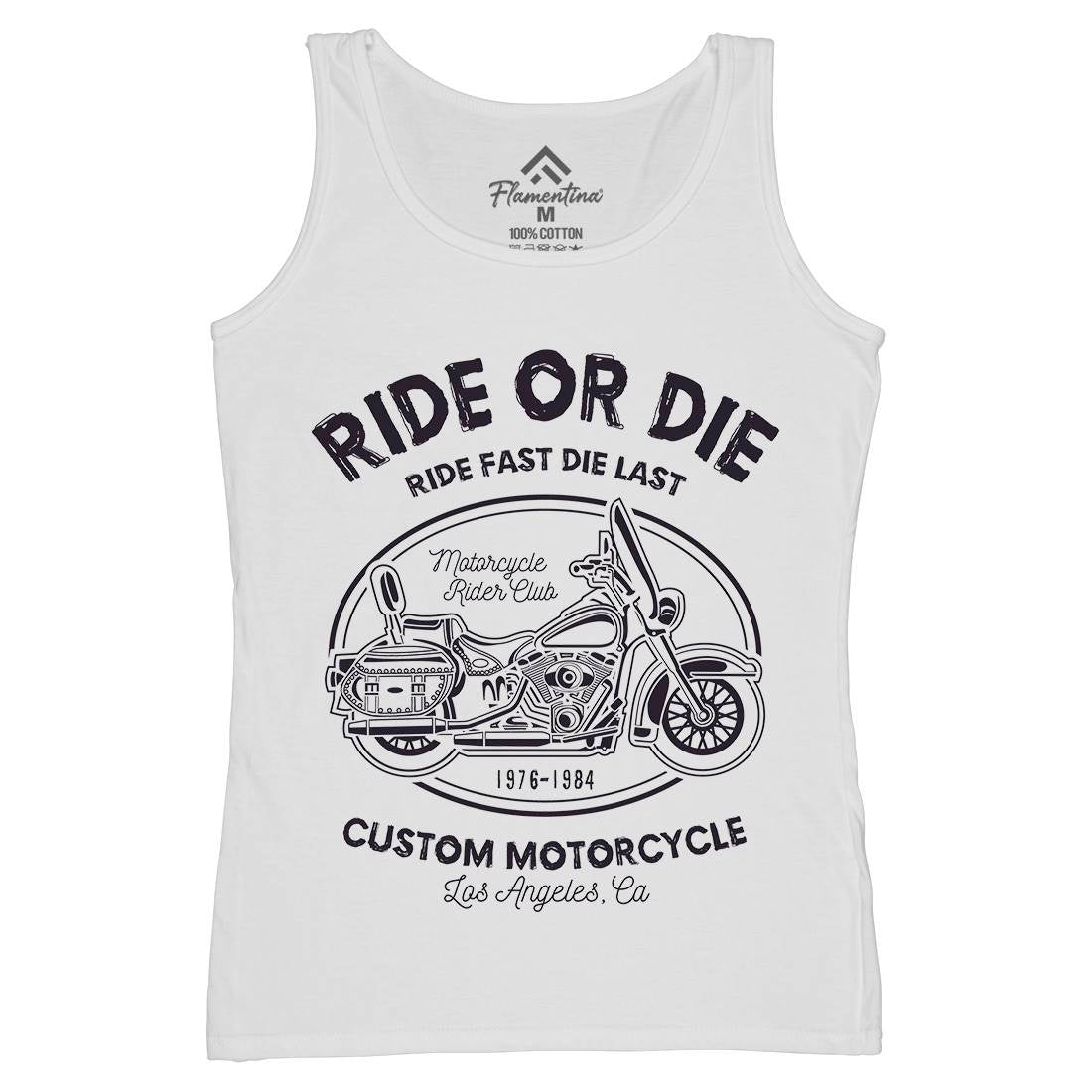 Ride Or Die Womens Organic Tank Top Vest Motorcycles A118