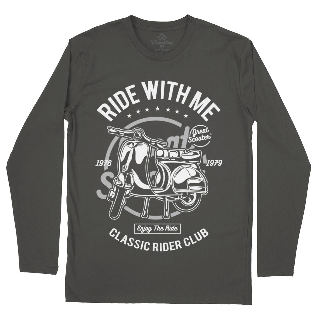 Ride With Me Mens Long Sleeve T-Shirt Motorcycles A120