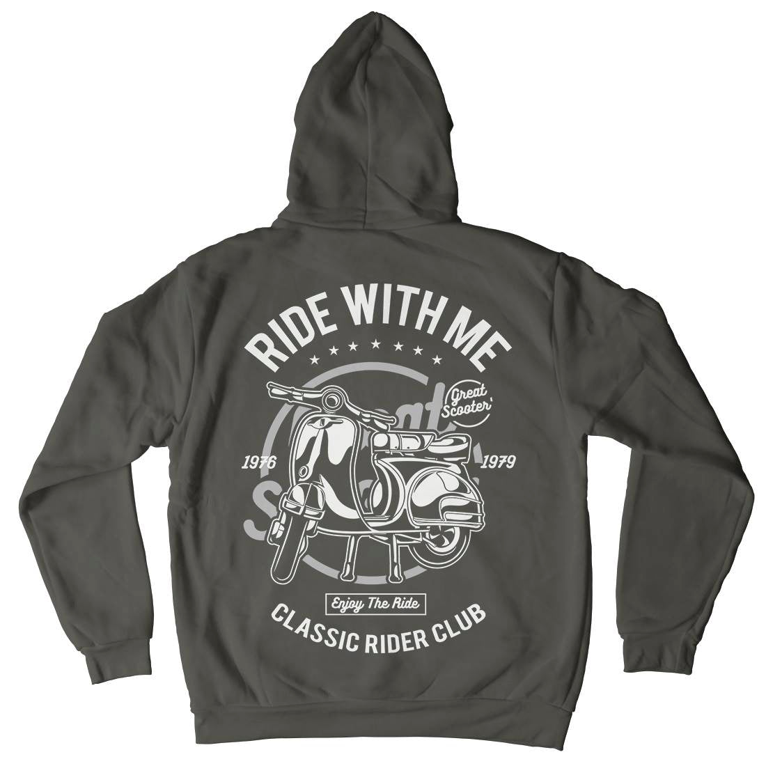 Ride With Me Kids Crew Neck Hoodie Motorcycles A120