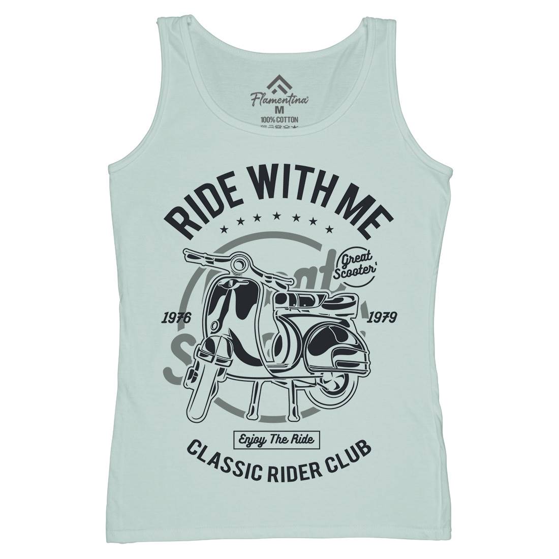 Ride With Me Womens Organic Tank Top Vest Motorcycles A120