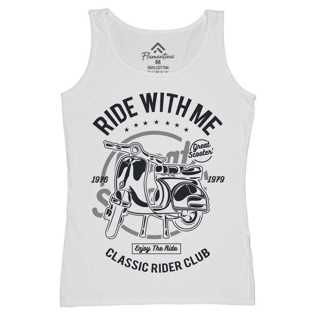 Ride With Me Womens Organic Tank Top Vest Motorcycles A120