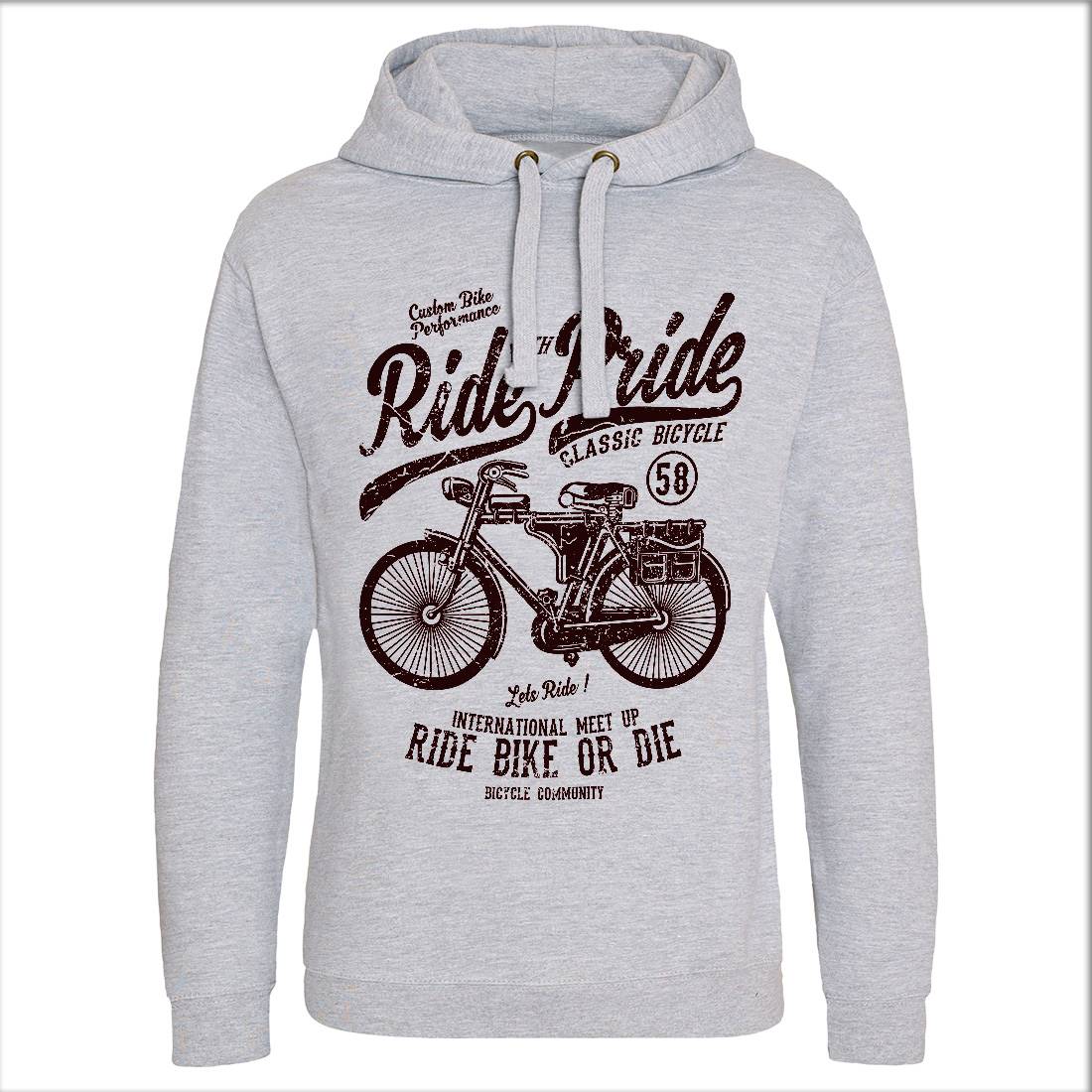 Ride With Pride Mens Hoodie Without Pocket Bikes A121