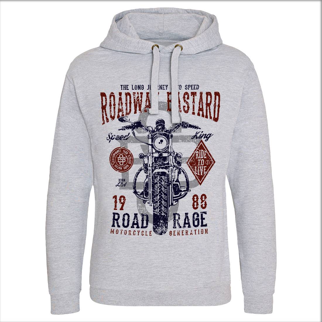 Roadway Bastard Mens Hoodie Without Pocket Motorcycles A123
