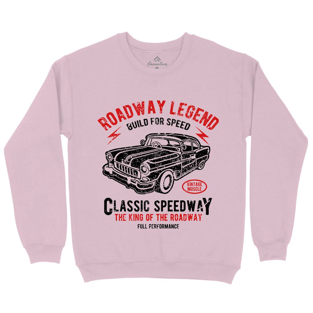 Roadway Legend Kids Crew Neck Sweatshirt Cars A124