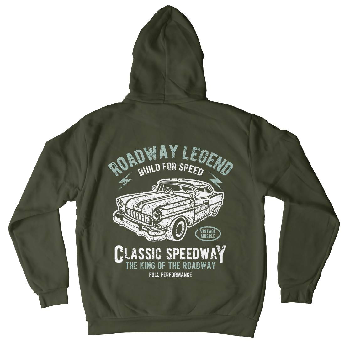 Roadway Legend Kids Crew Neck Hoodie Cars A124