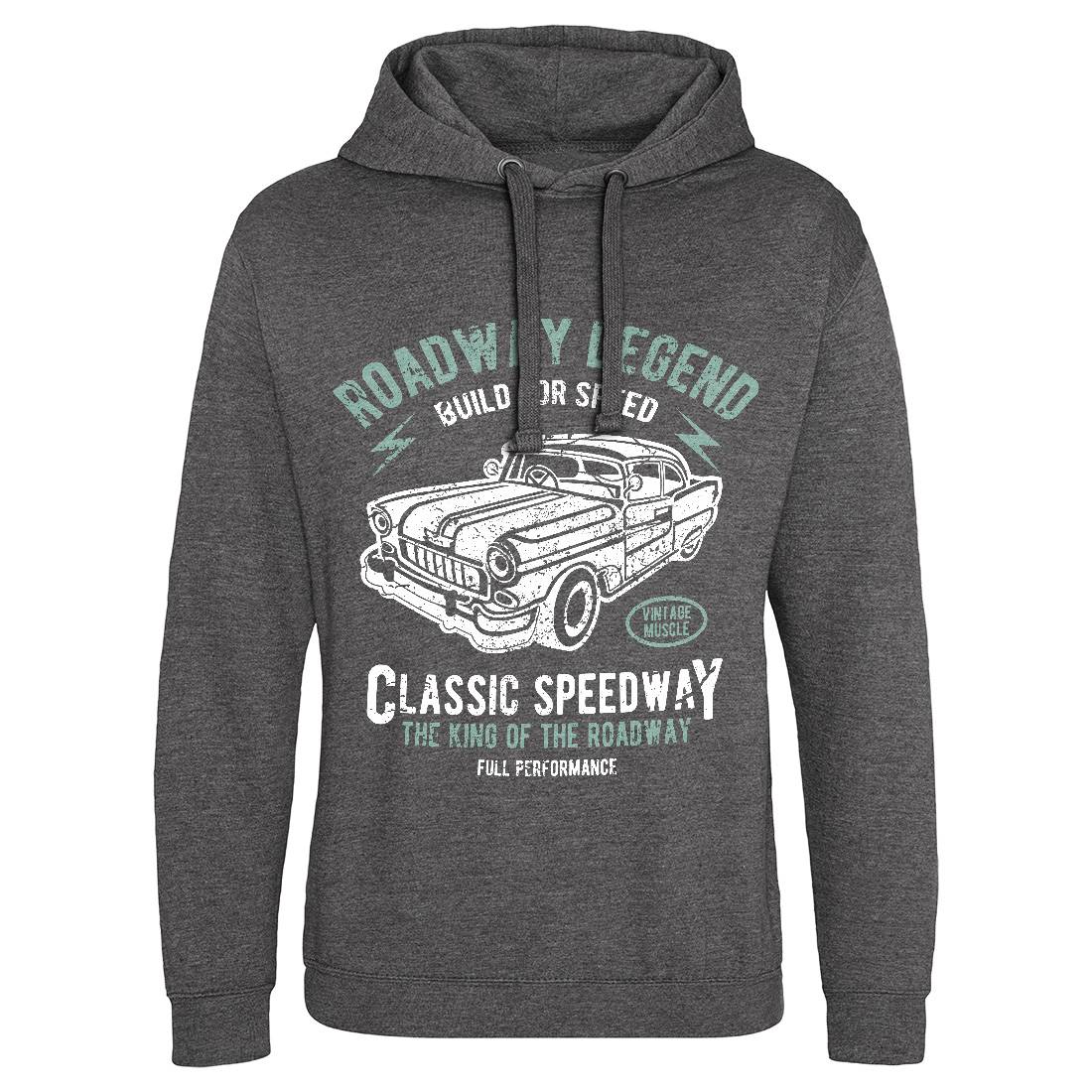 Roadway Legend Mens Hoodie Without Pocket Cars A124