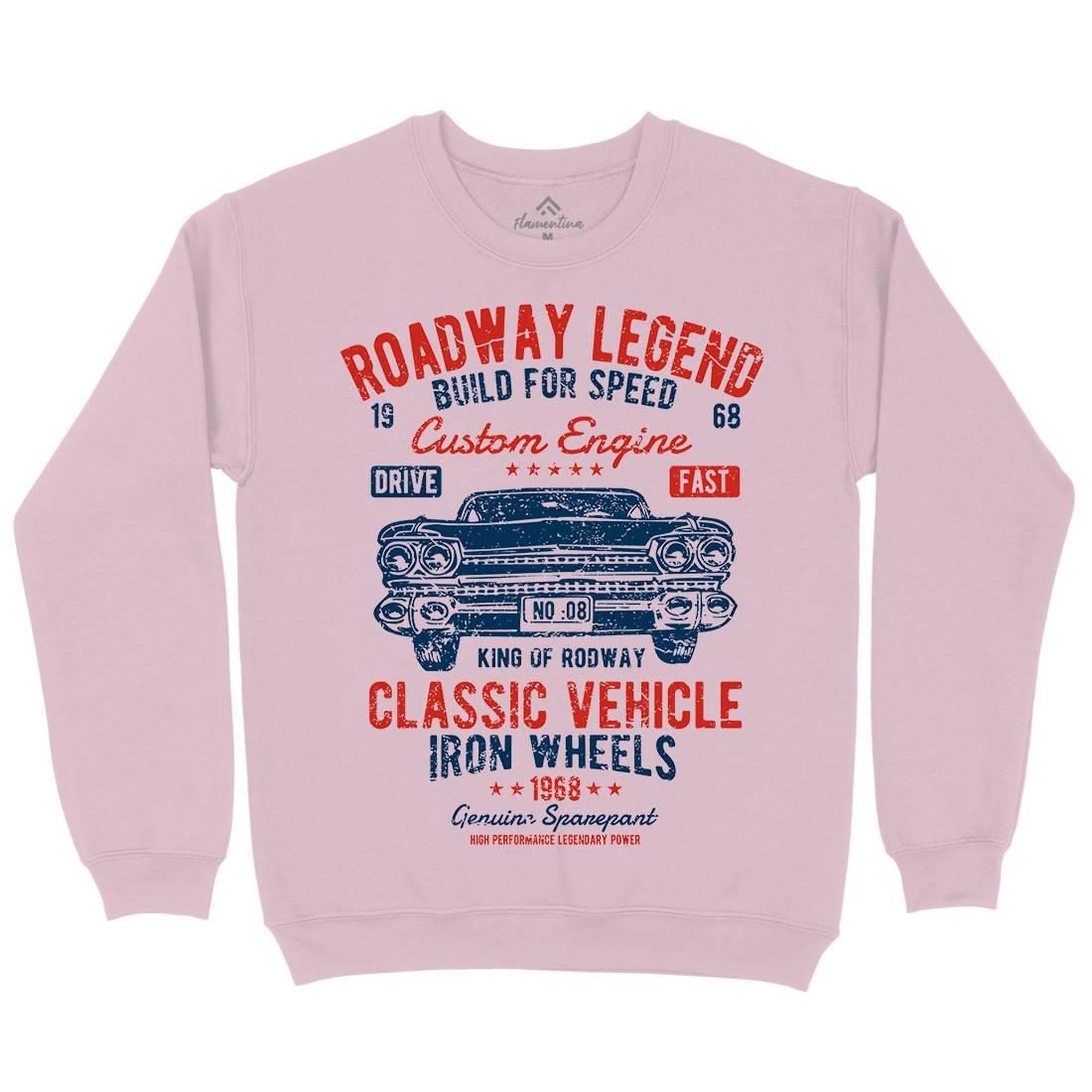 Roadway Legend Kids Crew Neck Sweatshirt Cars A125