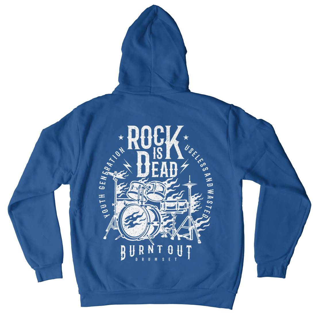 Rock Is Dead Kids Crew Neck Hoodie Music A127