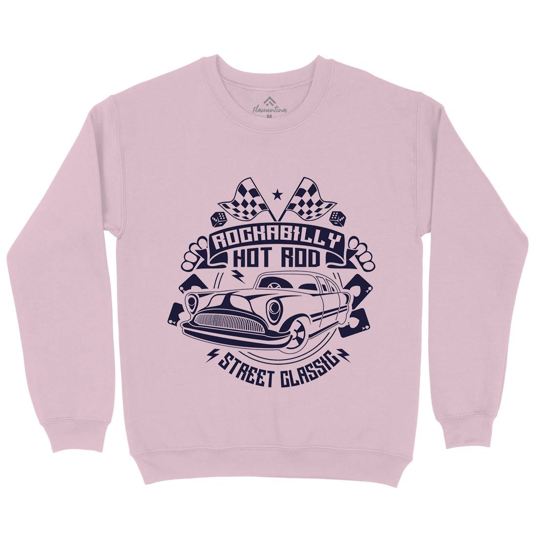 Rockabilly Hotrod Kids Crew Neck Sweatshirt Cars A128