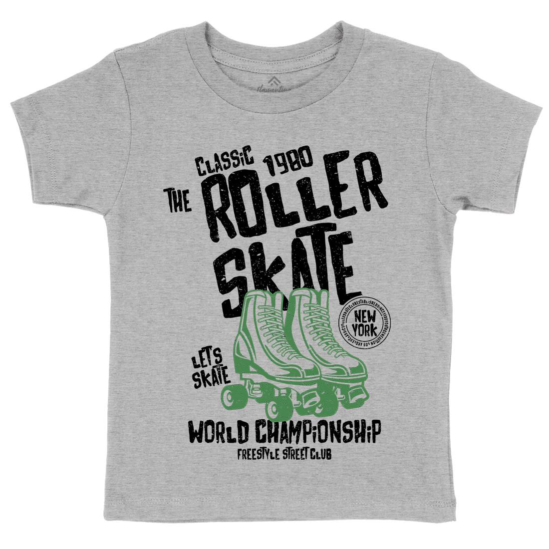 Roller Kids Crew Neck T-Shirt Skate A129