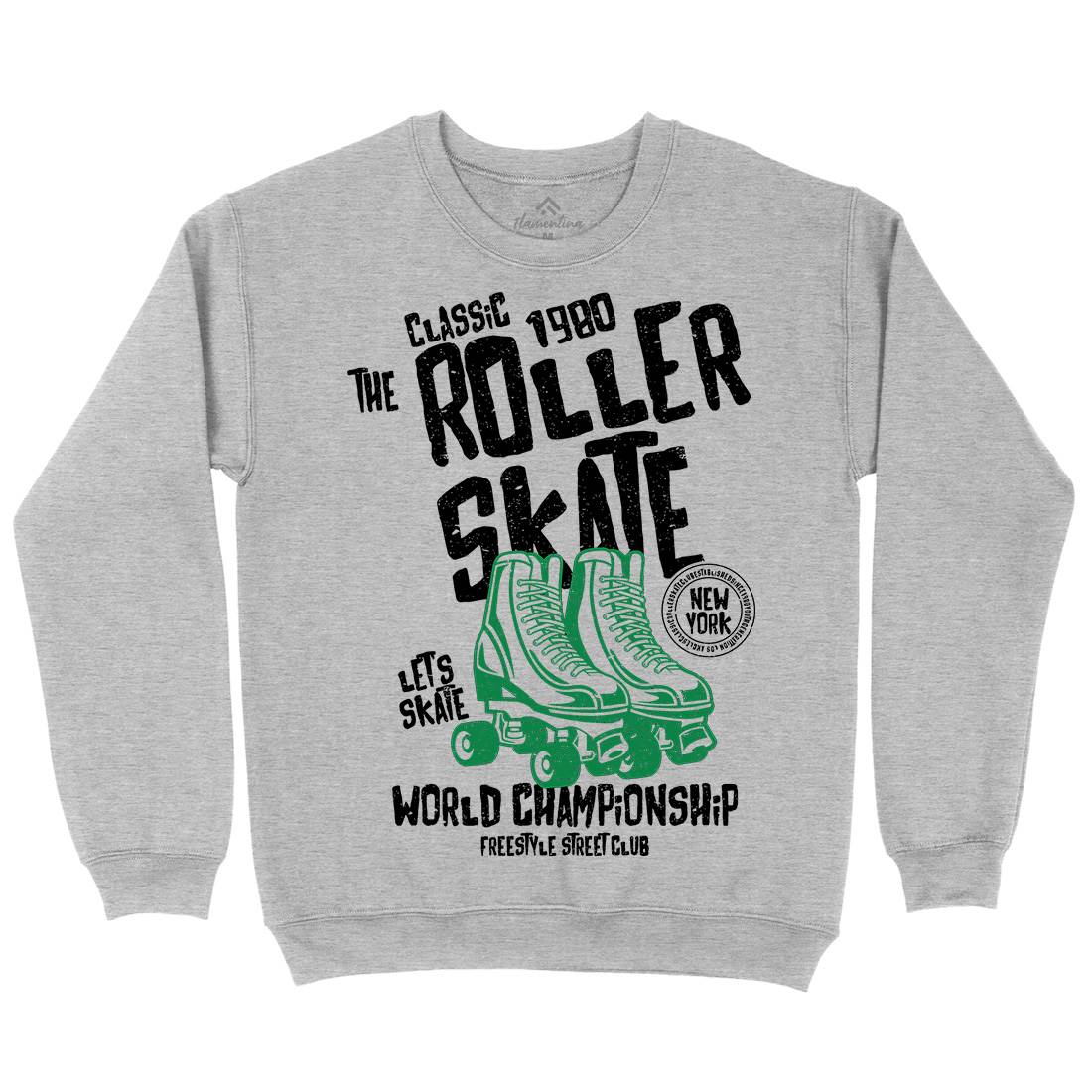 Roller Mens Crew Neck Sweatshirt Skate A129