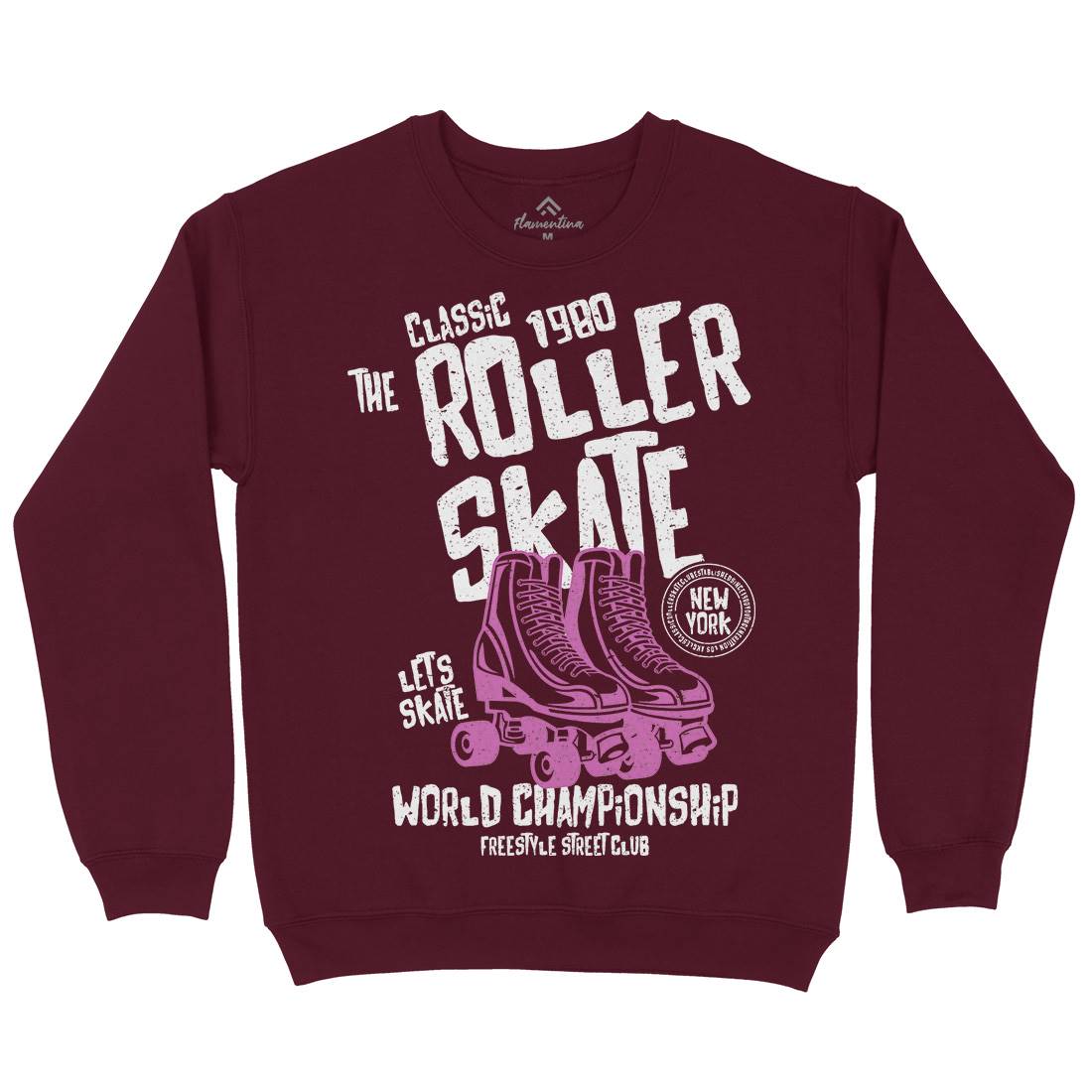 Roller Mens Crew Neck Sweatshirt Skate A129
