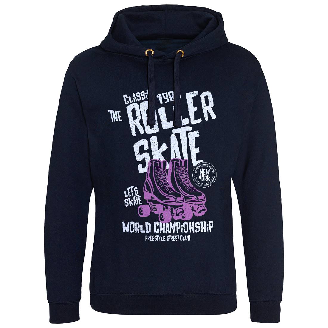 Roller Mens Hoodie Without Pocket Skate A129
