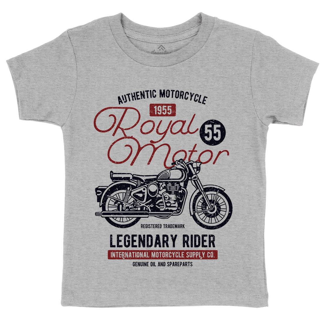 Royal Motor Kids Organic Crew Neck T-Shirt Motorcycles A130